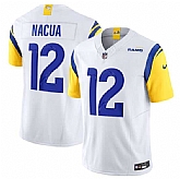 Men & Women & Youth Los Angeles Rams #12 Puka Nacua White 2024 F.U.S.E. Vapor Untouchable Stitched Jersey,baseball caps,new era cap wholesale,wholesale hats